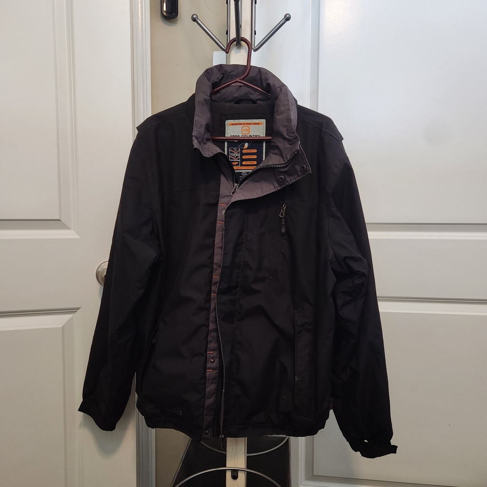 Free Country Mens Medium Mountain Extreme Series Black Jacket